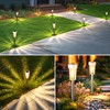Mancra Solar Lights Outdoor Waterproof, 8 Pack Stainless Steel Solar