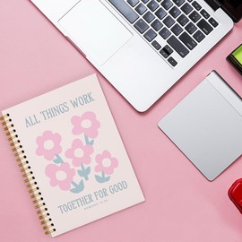 ShowDraven Bible Inspirational Christian Notebook, Christian Gifts Journal, Daily Prayer Journal, Spiral Bible Notebook, Christian Gifts Journal, Bible Notebooks for Note Taking 5.5x8.3