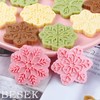 BESEK Christmas Cookie Cutters: 9 pcs Winter Snowflake Cookie Cutters