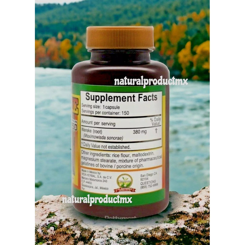 Plantimex Wereke Capsules Wereque 150 Capsulas Support Healthy Glucose By