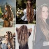 22 Inch Wool Double Ended Dreadlock Extensions,15 Strands DE Ends