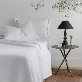 EcoLinen Organic Cotton Sheet Set, Single / White