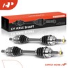 A-Premium Pair (2) Front CV Axle Shaft Assembly Compatible with