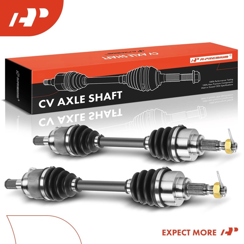 A-Premium Pair (2) Front CV Axle Shaft Assembly Compatible with