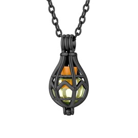 Glass Cremation Jewelry for Ashes Pendant Keepsake Openwork Teardrop Urn Locket Ashes Necklace Memorial Jewelry Cremation Jewelry Funeral Jewellery Ash Holder
