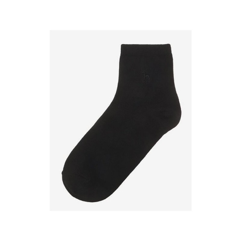Hazzys (대구신세계)블랙 퍼피자수 면 단목양말3종세트 HISS5E220BK (DAEGU SHINSEGAE) Black Puppy