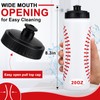 Yaomiao 6 Pcs Sports Squeeze Water Bottle Baseball Water Bottles