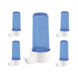 Moondown Farm 5 x 110cc Blue Anti Algae Drinker Cage Aviary Fronts for Finch, Canary, Budgie, Small Birds