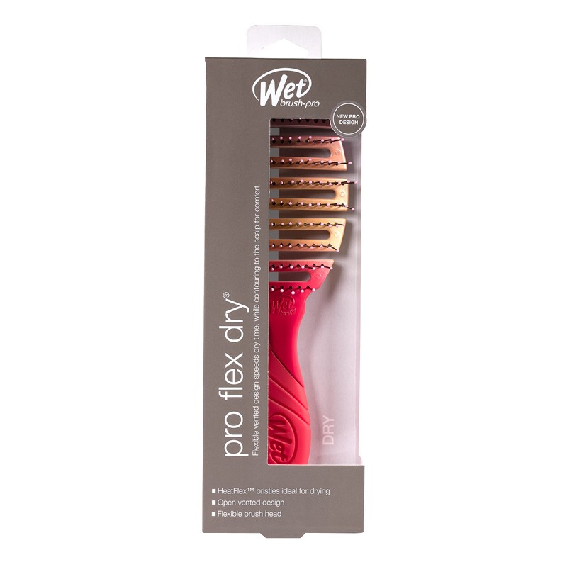 WetBrush Pro Flex Dry Hair Brush Coral Ombre 1 Piece