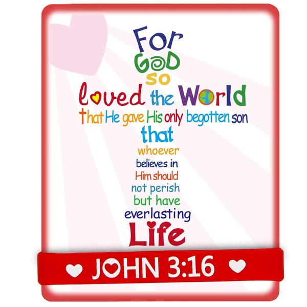 ceiba tree ceiba tree John 3:16 Cards with Bracelets Valentines
