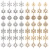PH PandaHall 56 Pcs Alloy Rhinestone Pendants 7 Styles Christmas