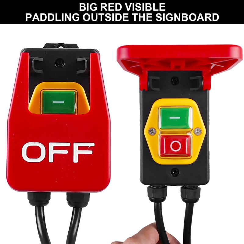 Single-phase on/off switch, 250 V, emergency stop switch, safety switch