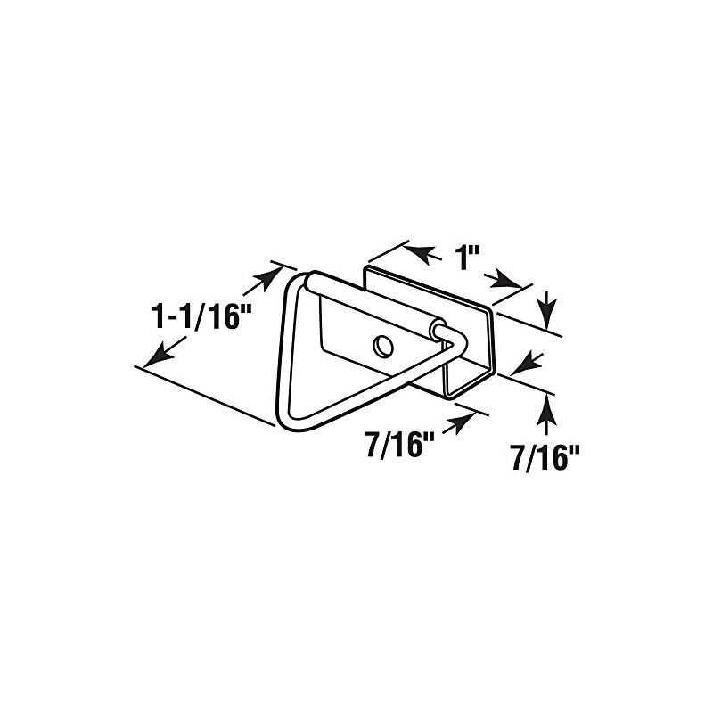 Prime-Line L 5790 Window Screen Bottom Latches (Single Pack)
