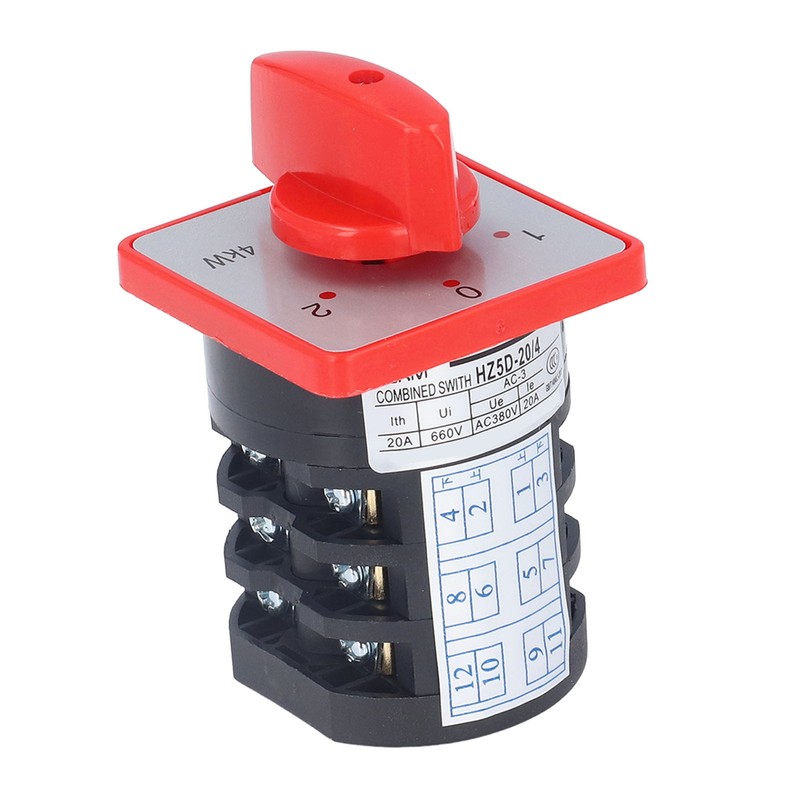 BERM Changeover Switch Rotary Knob 3 Pole 3 Position Accessory