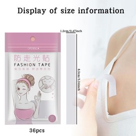 Double Sided Body Tape for Clothes & Fashion - 108 Strips Invisible Transparent Strong Hold Dress Tape Double Sided