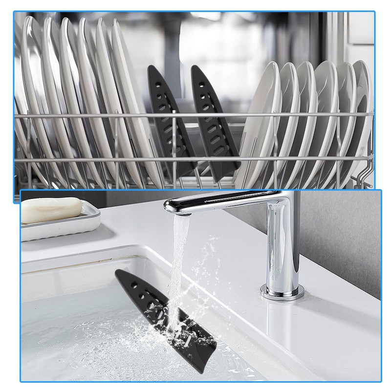 2 Pcs Kitchen Knife Sheath, Plastic Safety Knife Covers for