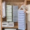 Yeelan 12 Compartments Hanging Shelf, Hanging Organiser, Foldable Wardrobe Organiser,