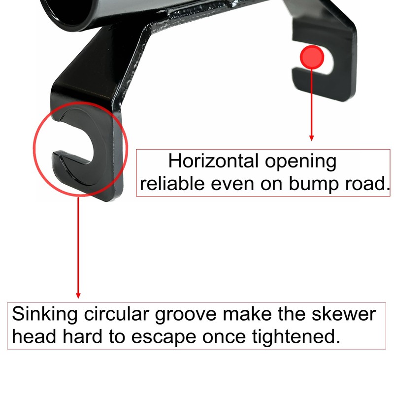 ODIER Bike Fork Thru Axle Adapter Bicycle Rack Repair Stand