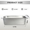 FlidRunest Heavy Duty Metal Chicken Feeder Trough, Durable Duck Water