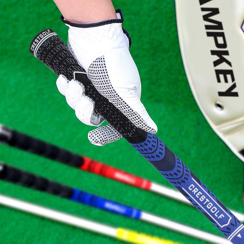 Crestgolf Updated Multi Compound Golf Grips for Golf Clubs Set