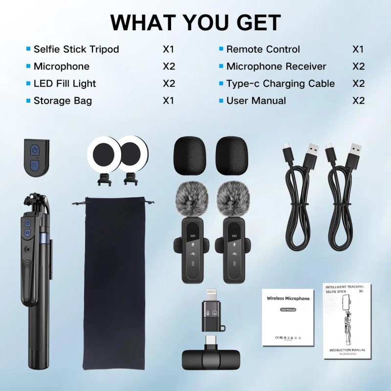 Kit De Vlogging Yuanran Para Creadores De Contenido Con Tríp