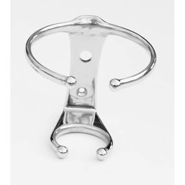 Marine Grade Stainless Single Ring Beverage Cup Drink Holder - Vertical Mount