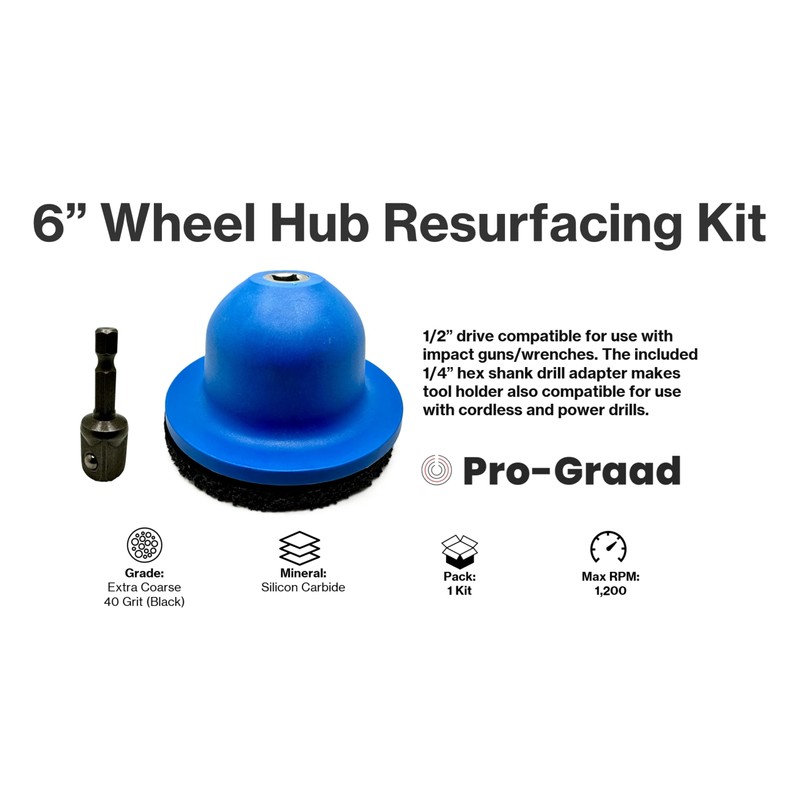 Pro-Graad 6” Professional Brake Hub Cleaning & Resurfacing Kit –