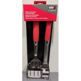 Weber Genuine 6626 Stainless Steel Spatula & Tongs