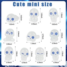 CCINEE 20Pcs Glow in Dark Tree Elves Fairy Luminous Ghost Micro Landscape Accessories Miniature Tree Elves Decoration for Garden Landscape Aquarium Dollhouse Potted Plants Decoration