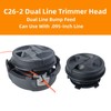 2PACK C26-2 Dual Line Trimmer Head Replace 4002 710 2169
