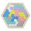 Devica 113018 Ikumoku Training Puzzle, Educational Puzzle, Hexagon, 14 Pieces,