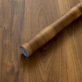 COSNIGHT Wood Contact Paper Peel and Stick - Brown Self Adhesive Vinyl Wrap Wooden Grain Waterproof Wallpaper - 15.7''x120'' Removable Nature Wall Paper for Cabinet Countertop Kitchen