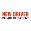 CafePress New Driver Be Patient Inred Car Magnet 10 X