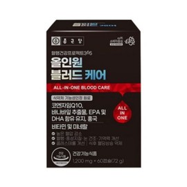 Chong Kun Dang Blood Circulation Health Project 365 All-in-One Blood Care 1200mg x 60 capsules (1 unit) / 종근당 혈행건강 프로젝트365 올인원 블러드 케어 1200mg x 60캡슐 1개