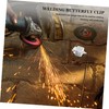 TEHAUX 8pcs Welding Clamp for Butt Welding Durable Welder Clips