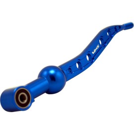 VMS Racing Dual Bend SHORT THROW SHIFTER in BLUE CNC Aluminum Metal