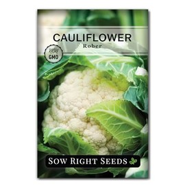 Sow Right Seeds - Rober Cauliflower Seeds for Planting - Non-GMO Heirloom Packet with Instructions to Plant & Grow an Outdoor Home Vegetable Garden - Climate Adaptable with Large Heads (1)