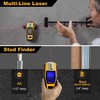 PREXISO 2-in-1 Stud Finder with Laser Level, Rechargeable Multi Surface