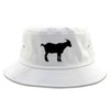 Goat Animal Chest Mens Bucket Hat Cap White
