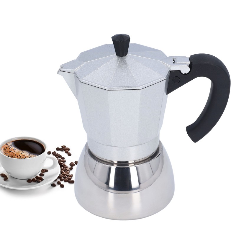 Stovetop Coffee Maker 6 Cup Moka Pot Delicious Coffee Making