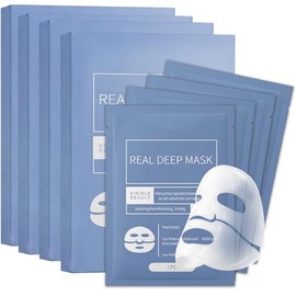 20PCS Mascarillas Faciales Bio-Colágeno,Mascarilla de Biocolágeno,Mascarilla de Hidrogel, Hidratación Duradera, Reduce los Poros, Ilumina el Tono de a