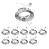 ledscom.de FERE Ceiling Mounting Frame Matt Chrome Pivoting (LED/Halogen/MR16/50 mm)