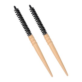 PACKOVE 2Pcs Curly Hair Styling Brush Bristle Rolling Comb with Handle for Men Brush for Blow Drying and Curling Ergonomic Design for Healthier Smoother Hair