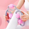 Roller type two-hand handle arm, calf, thigh, full body massage utensil 3ea