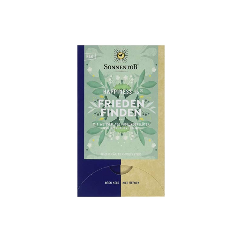 Sonnentor Organic Peace Find Tea Happiness is Pack of 3