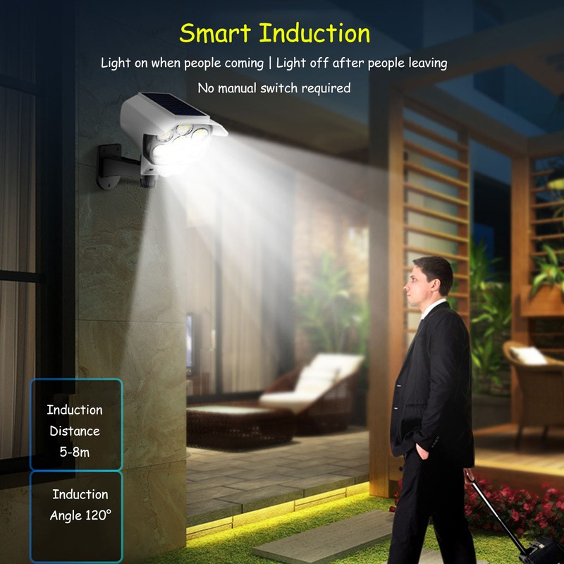 Solar Induction Light Security Camera Shape High Safety IP64 Waterproof