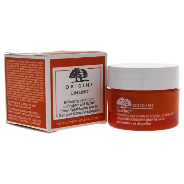 Origins Ginzing Refreshing Eye Cream To Brighten and Depuff for Unisex - 0.5 Oz Eye Cream, 0.5 Ounce,I0080521
