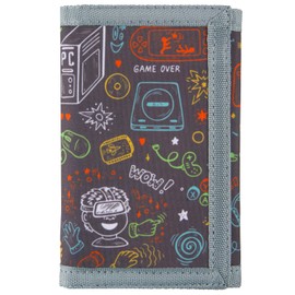 Lamumu Kids Wallet for Boys Ages 4-12, Video Game Gamer Gaming Boys Wallet, Toddler Wallets with Coin Pocket, Novelty Christmas & Birthday Gift