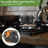 OGANAZI 3 Pcs Mini Cast Iron Dutch Oven Set –