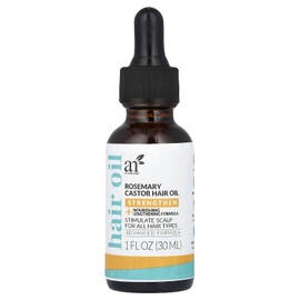 artnaturals | Aceite capilar con Romero y Ricino | 30 ml (1 oz. líq.) | Fortalece, Nutre y estimula el crecimiento del cabello | Sin parabenos, Vegano